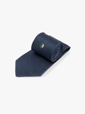 Navy Italian Flag Tie