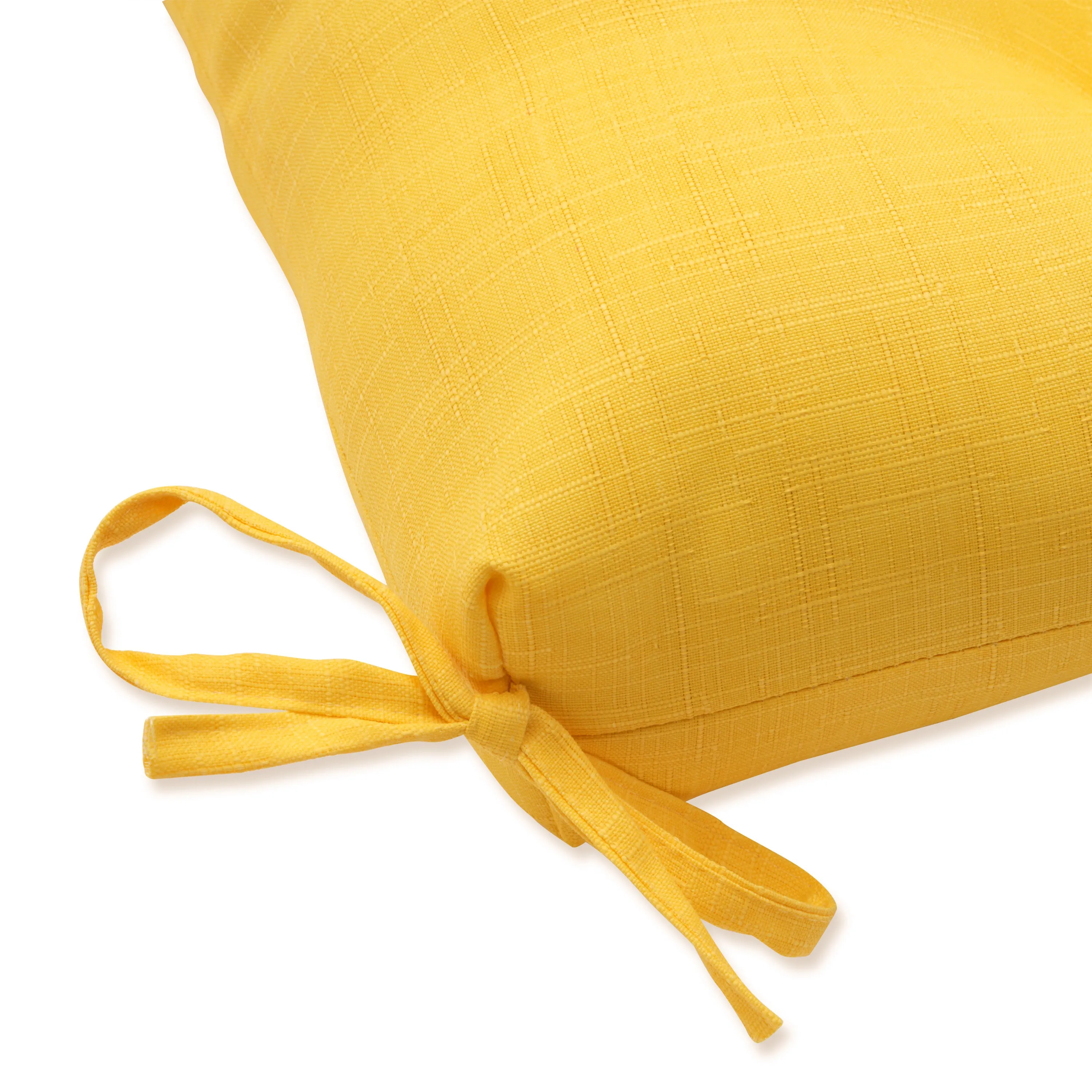 Outdoor/Indoor Fresco Solids Yellow 60" Blown Bench