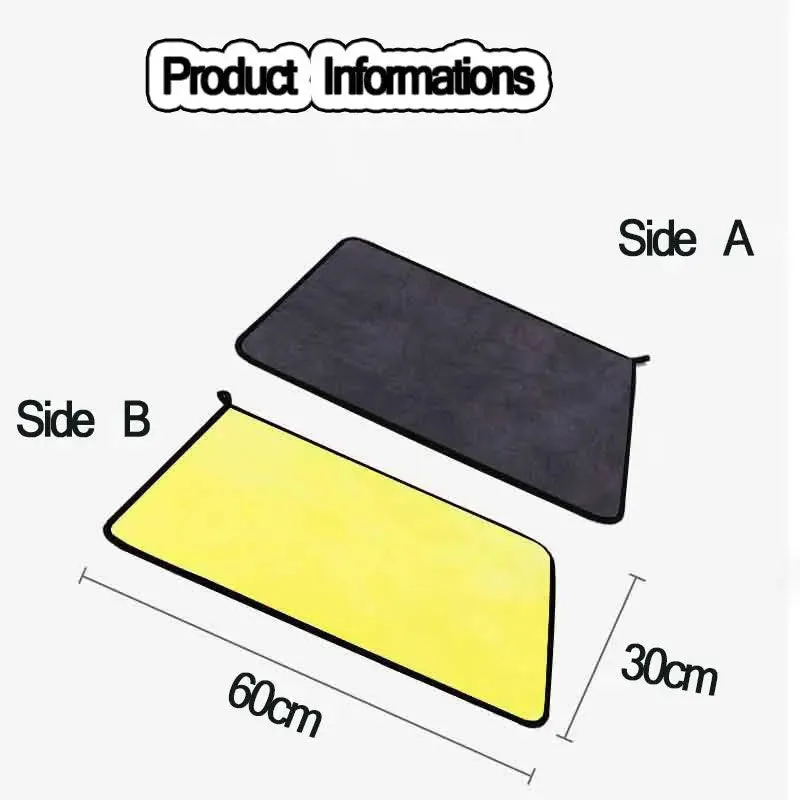 Pet towel absorbent yellow