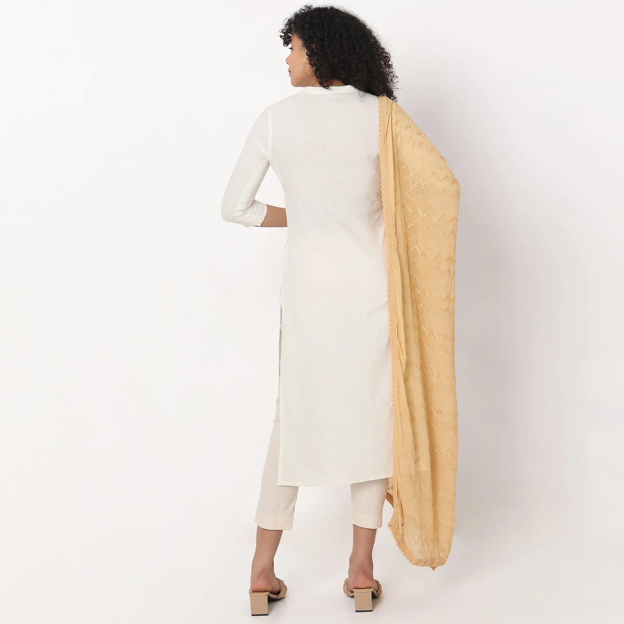 Polyester Embroidered Dupatta
