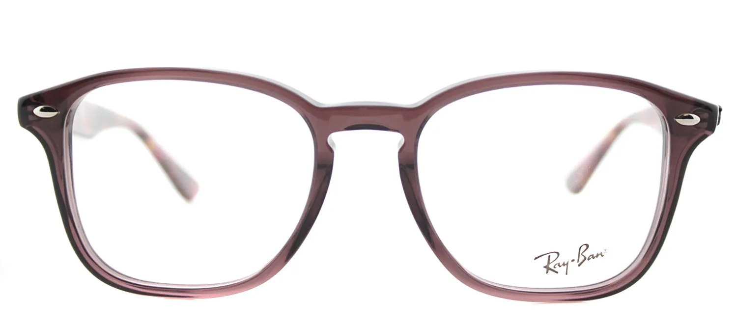 Ray-Ban RX 5352 5628 Square Plastic Brown Eyeglasses with Demo Lens