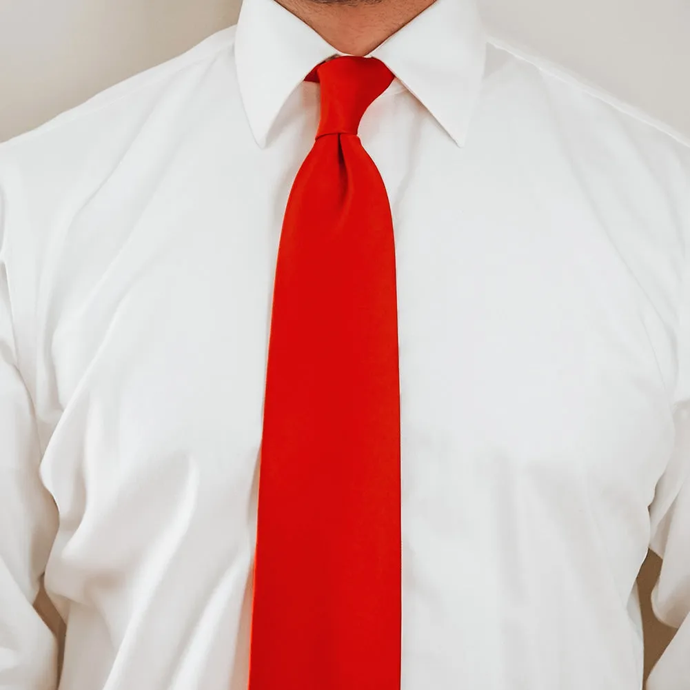 Red Solid Color Necktie