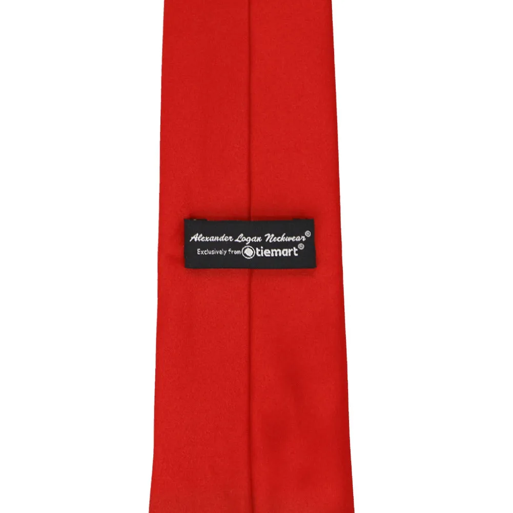 Red Solid Color Necktie