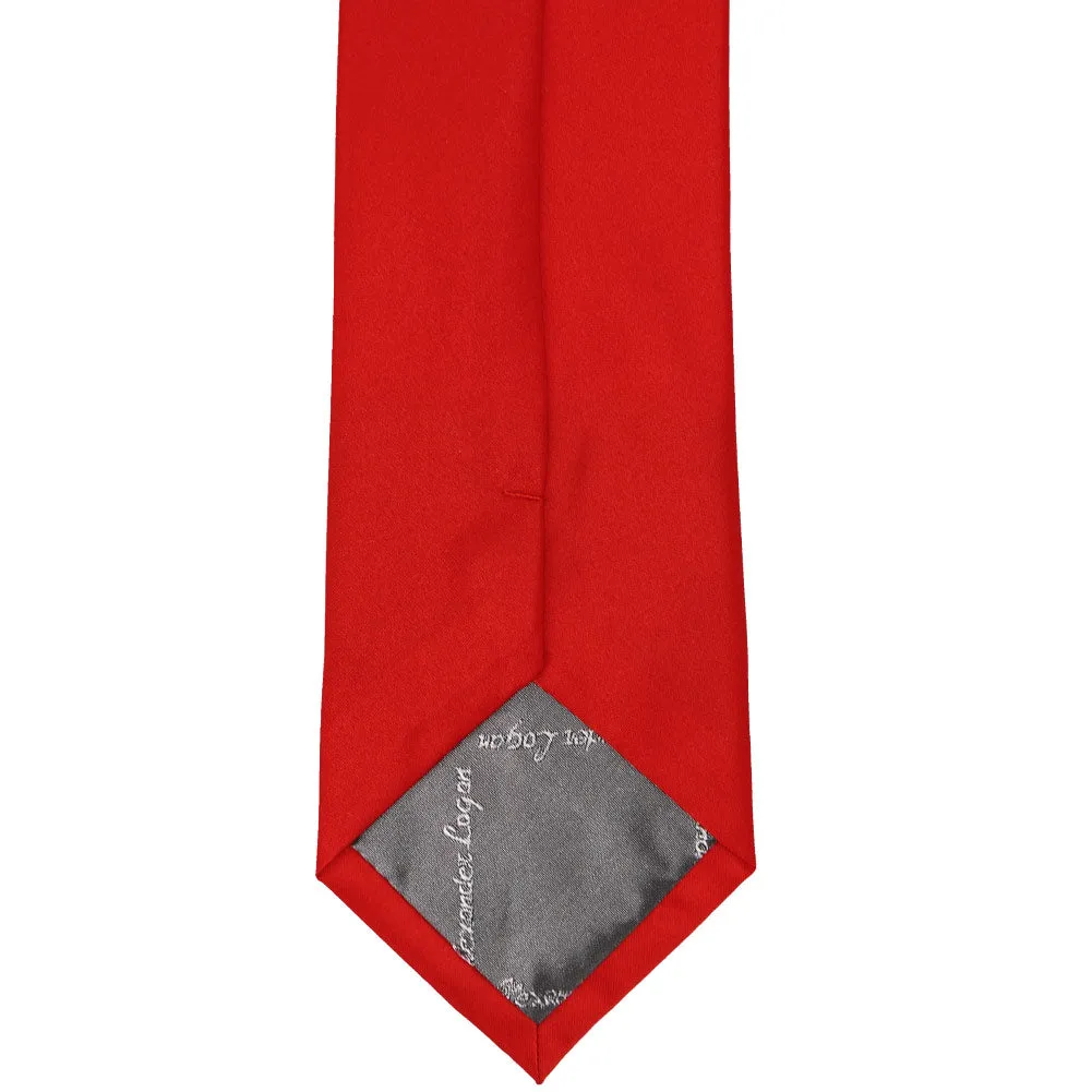 Red Solid Color Necktie