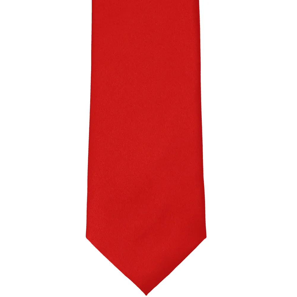 Red Solid Color Necktie
