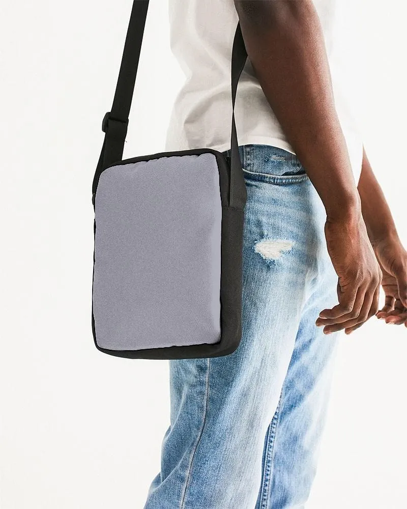 Shaded Pale Blue Gray Messenger Pouch | C10M10Y0K30