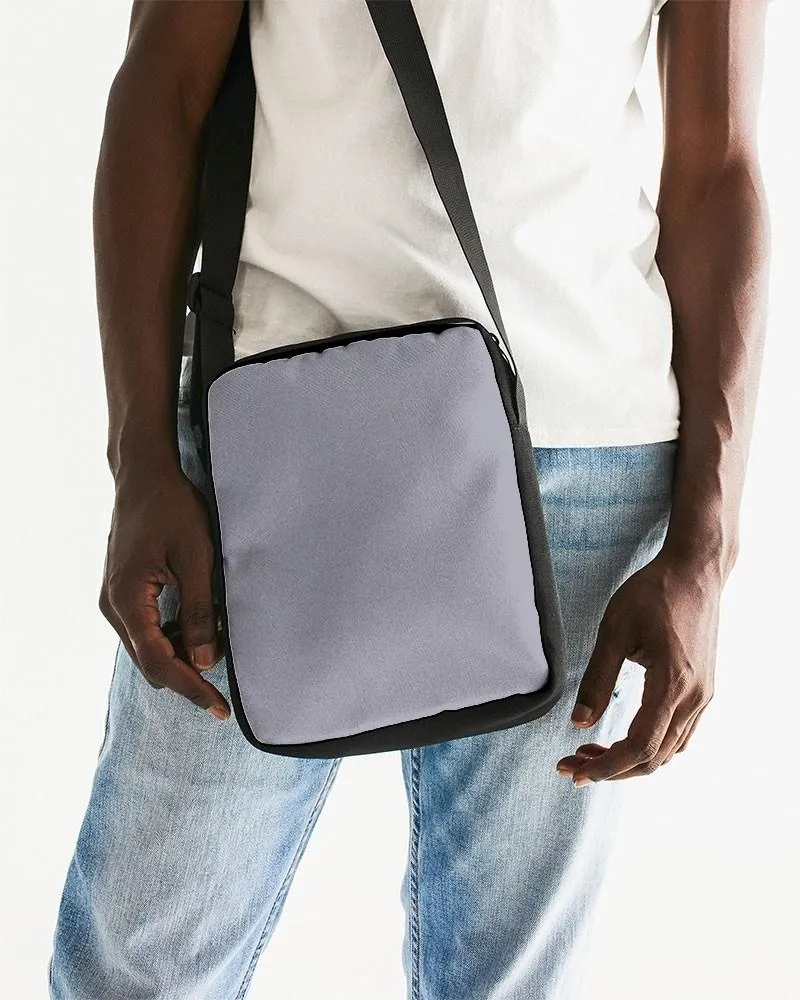 Shaded Pale Blue Gray Messenger Pouch | C10M10Y0K30