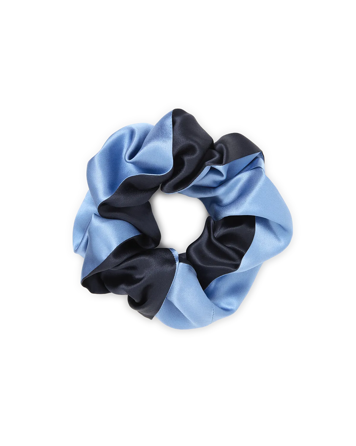 Silk Scrunchie Large - Deep Sea