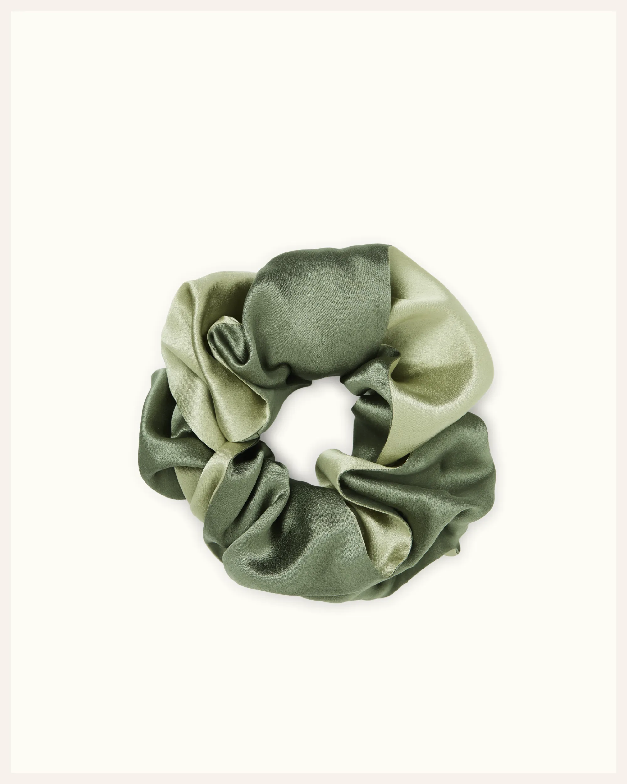 Silk Scrunchie Large - Dusty Green