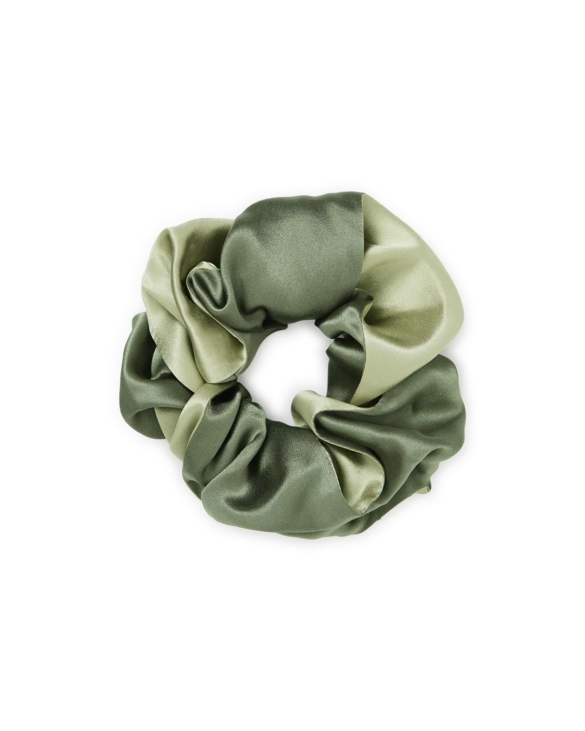 Silk Scrunchie Large - Dusty Green