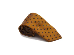 Silk Tie Jacquard Flower Yellow