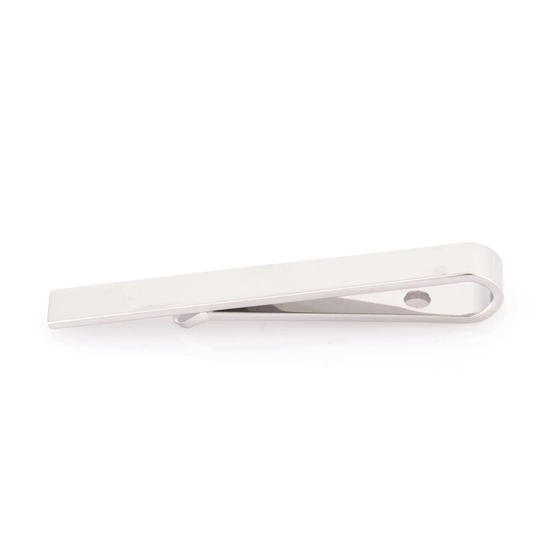 Small Shiny Silver Tie Bar 44m