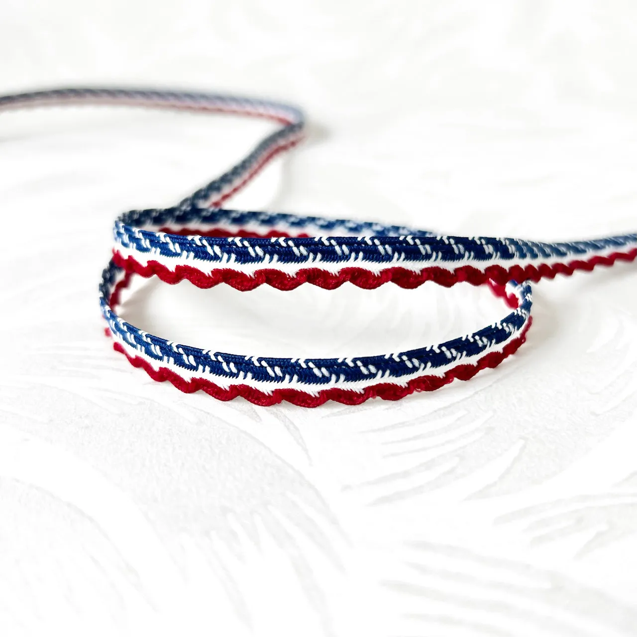 Stripe Wave Edging - Multiple Colorways