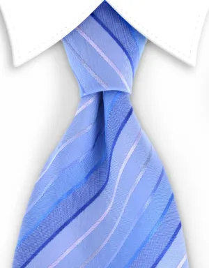 Striped Blue Rainbow 4" Wide Tie