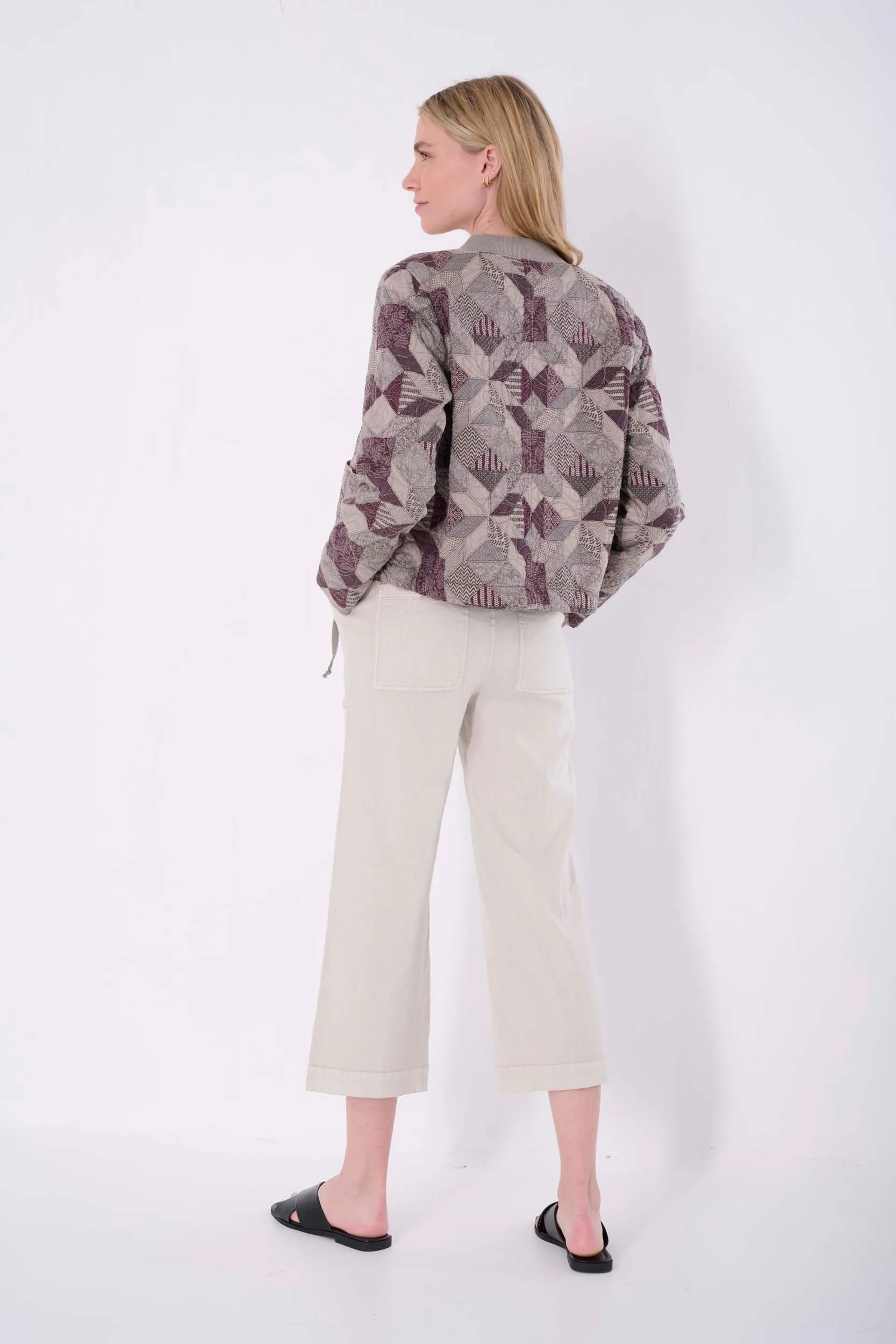 Tori Solid Crop Wide Pant