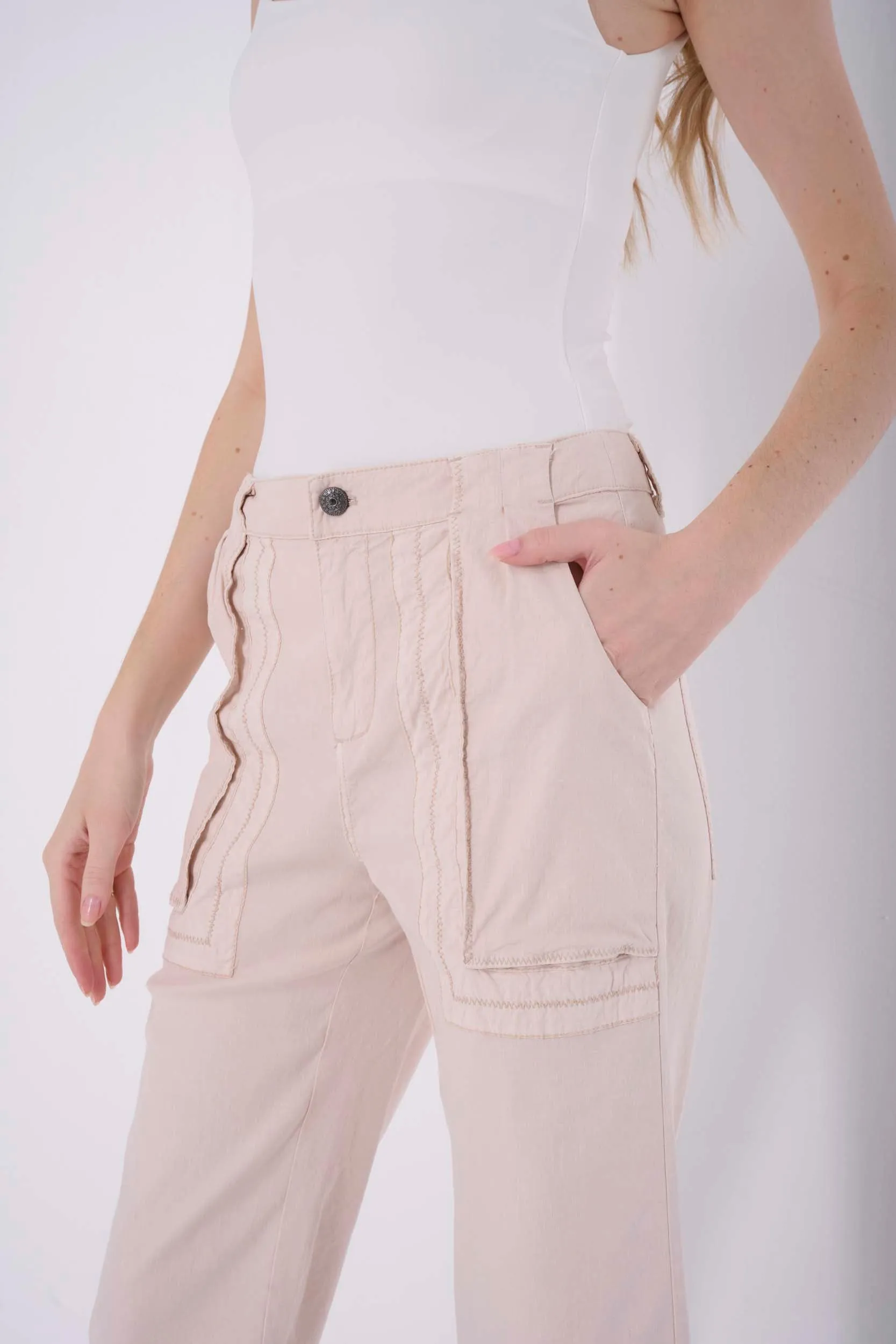 Tori Solid Crop Wide Pant