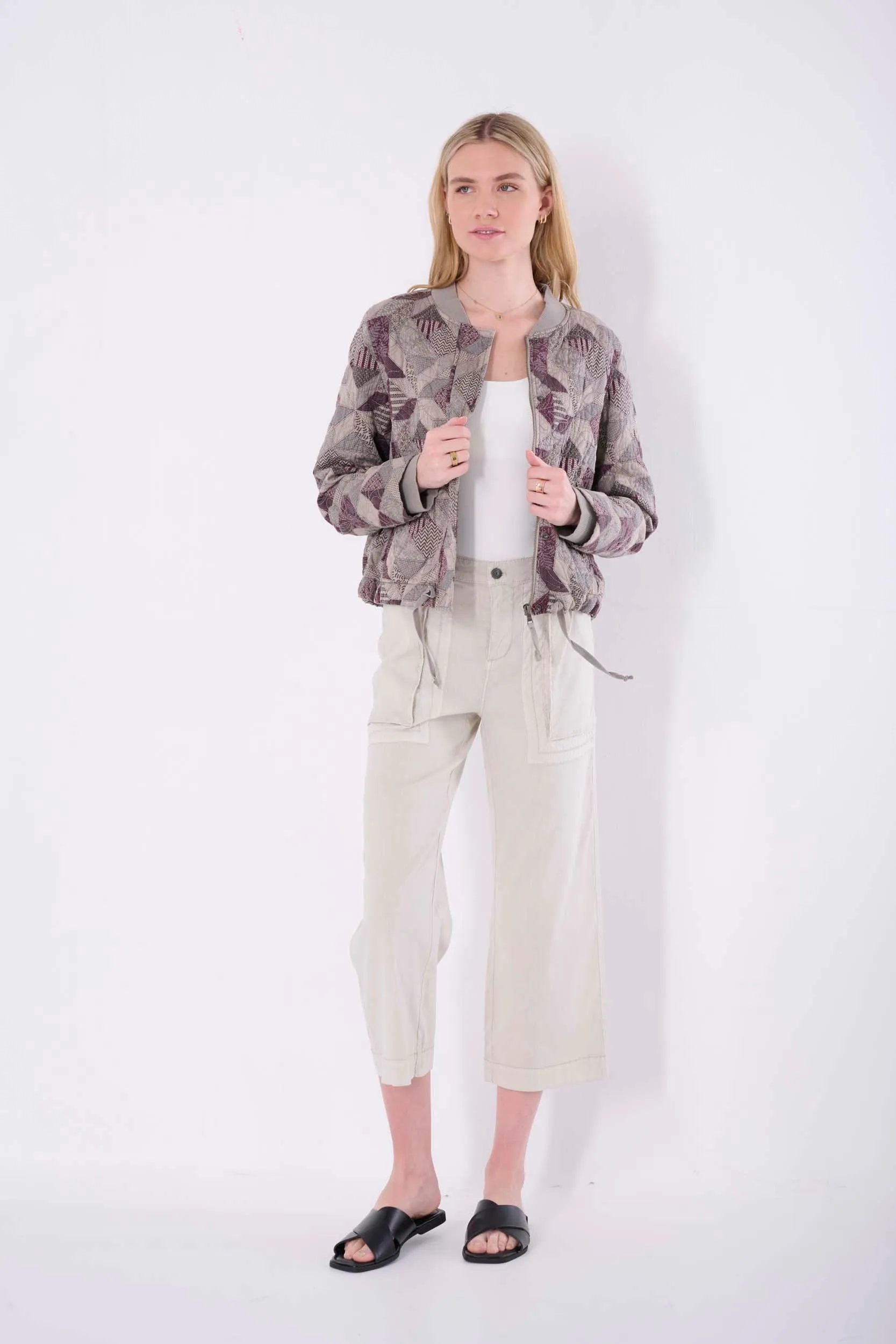 Tori Solid Crop Wide Pant