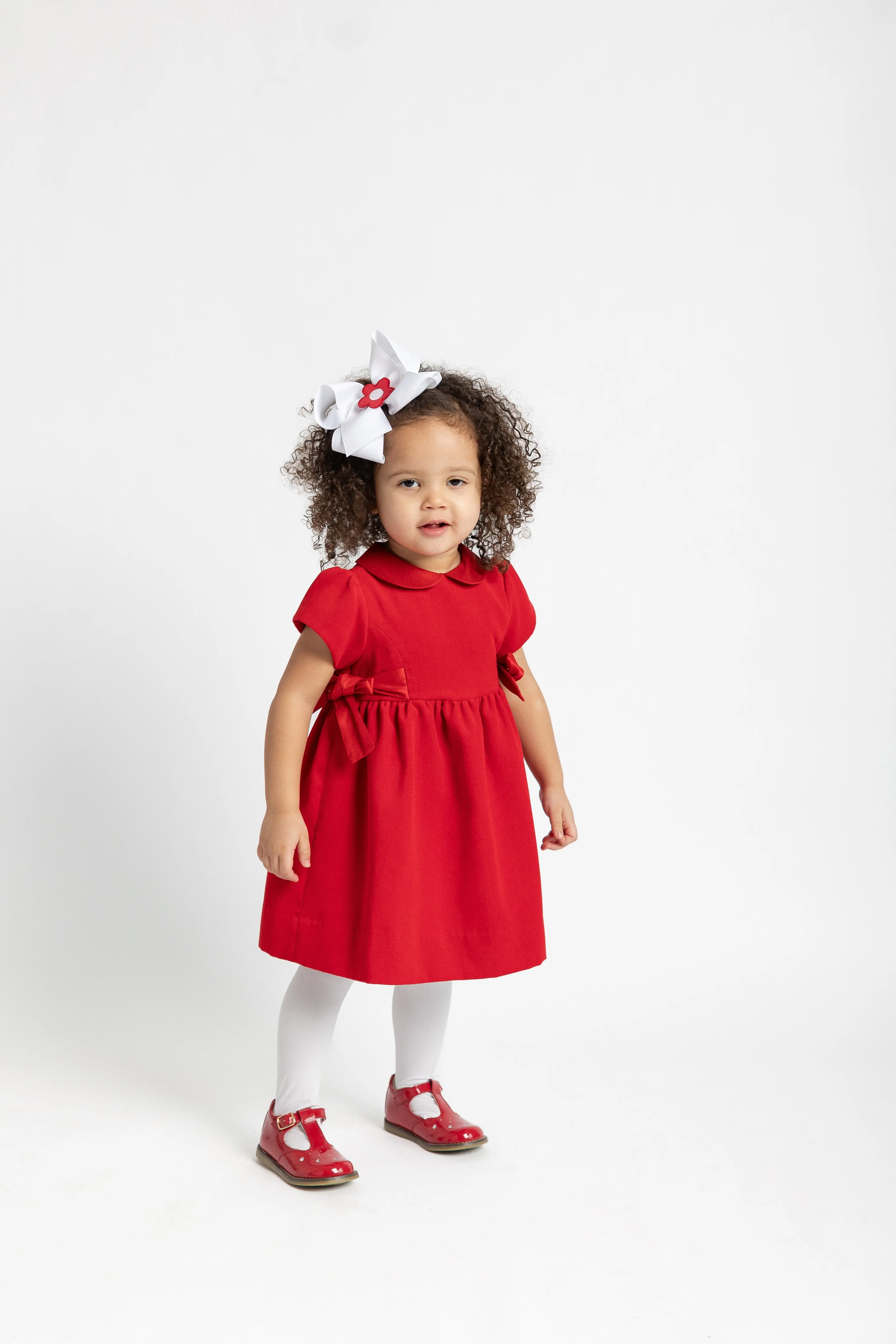 Velvet Dress With Side Bows