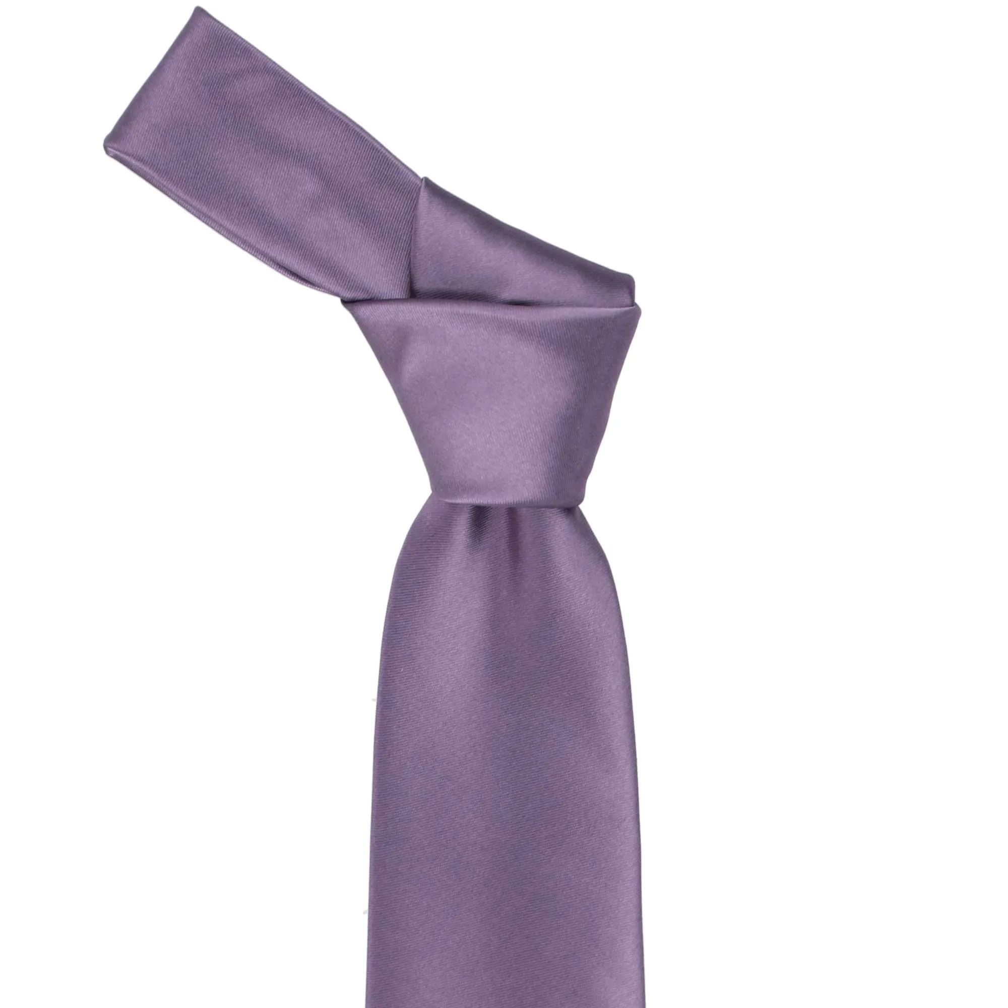 Victorian Lilac Premium Solid Color Necktie