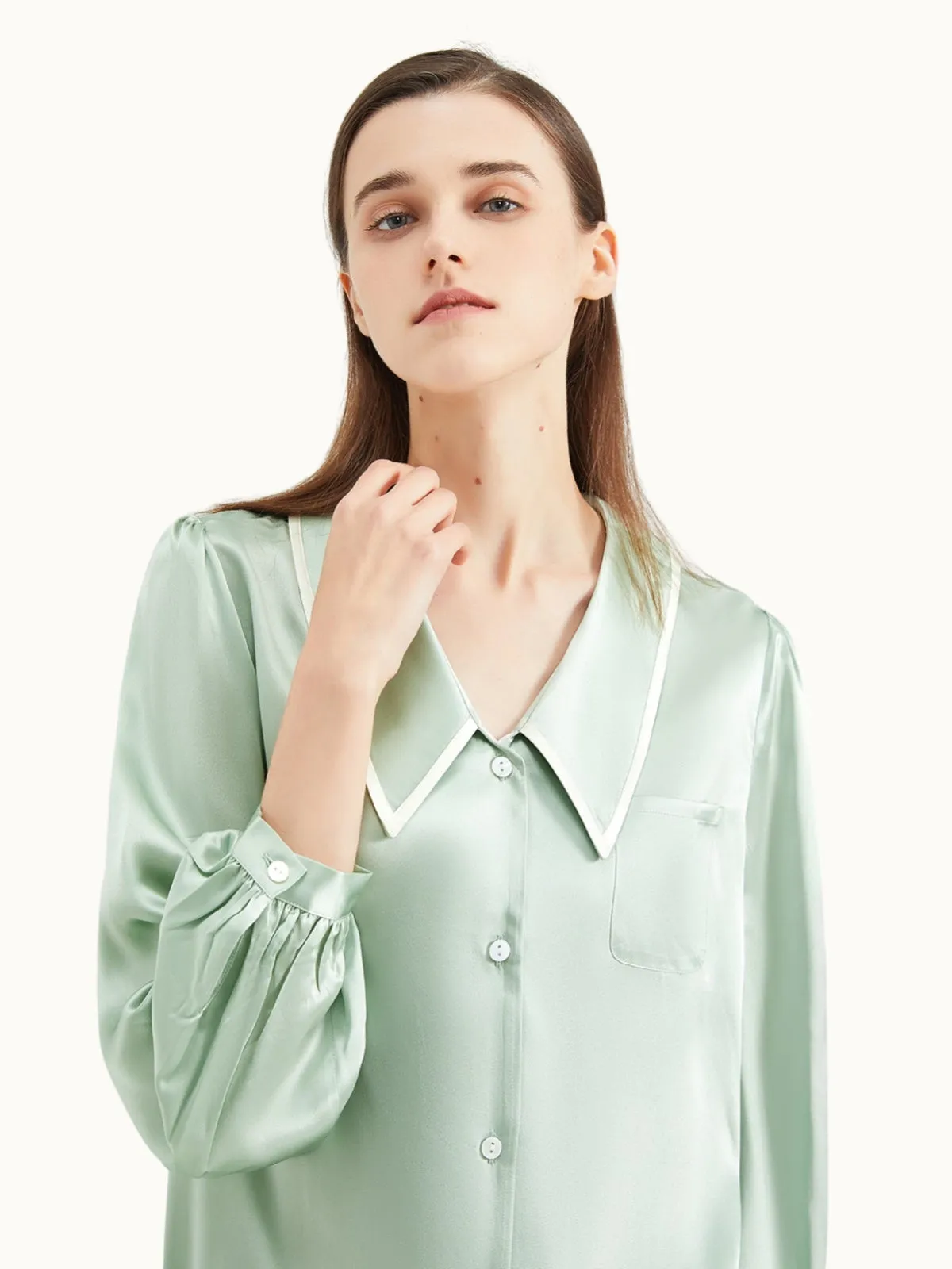 Women's Silk Pajamas Set