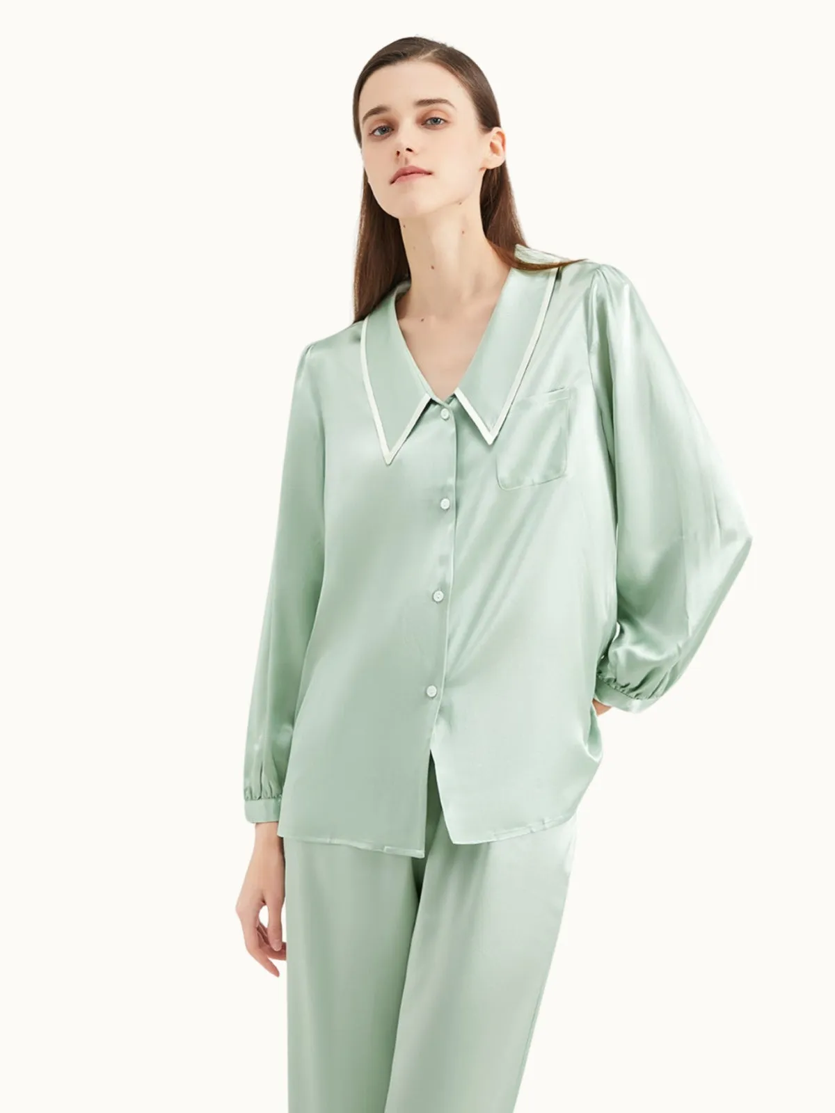 Women's Silk Pajamas Set
