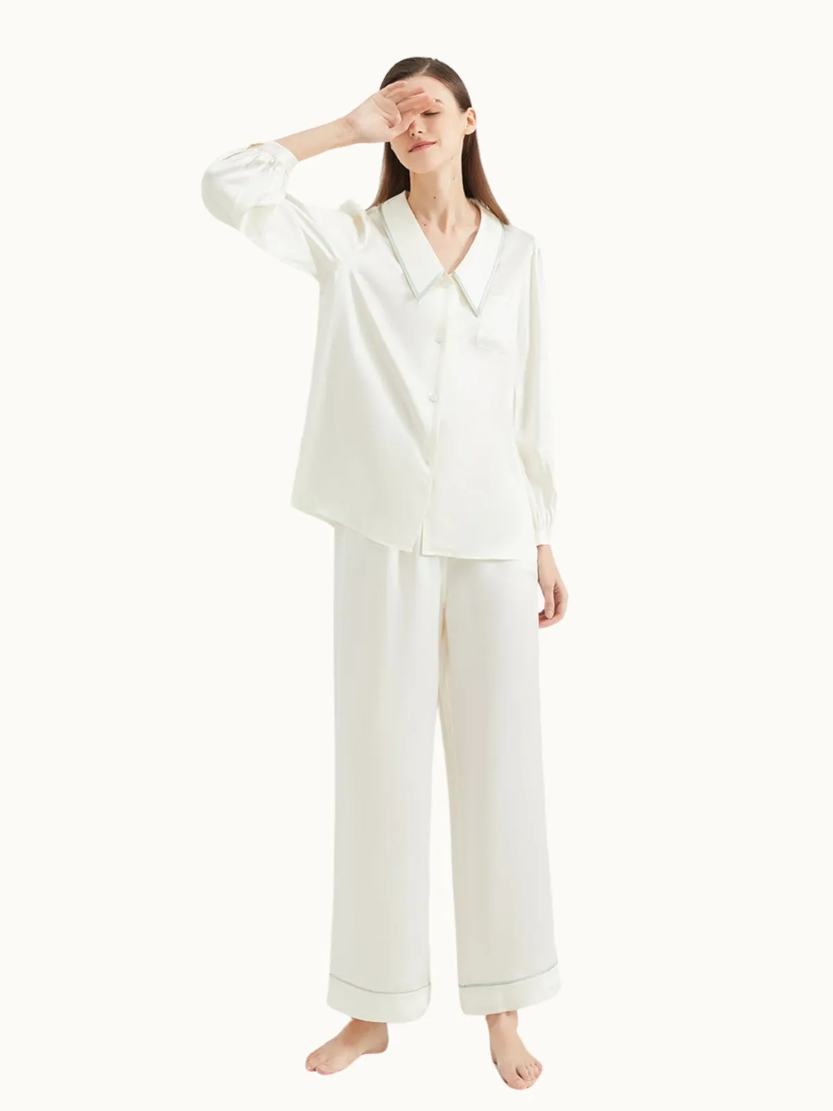 Women's Silk Pajamas Set