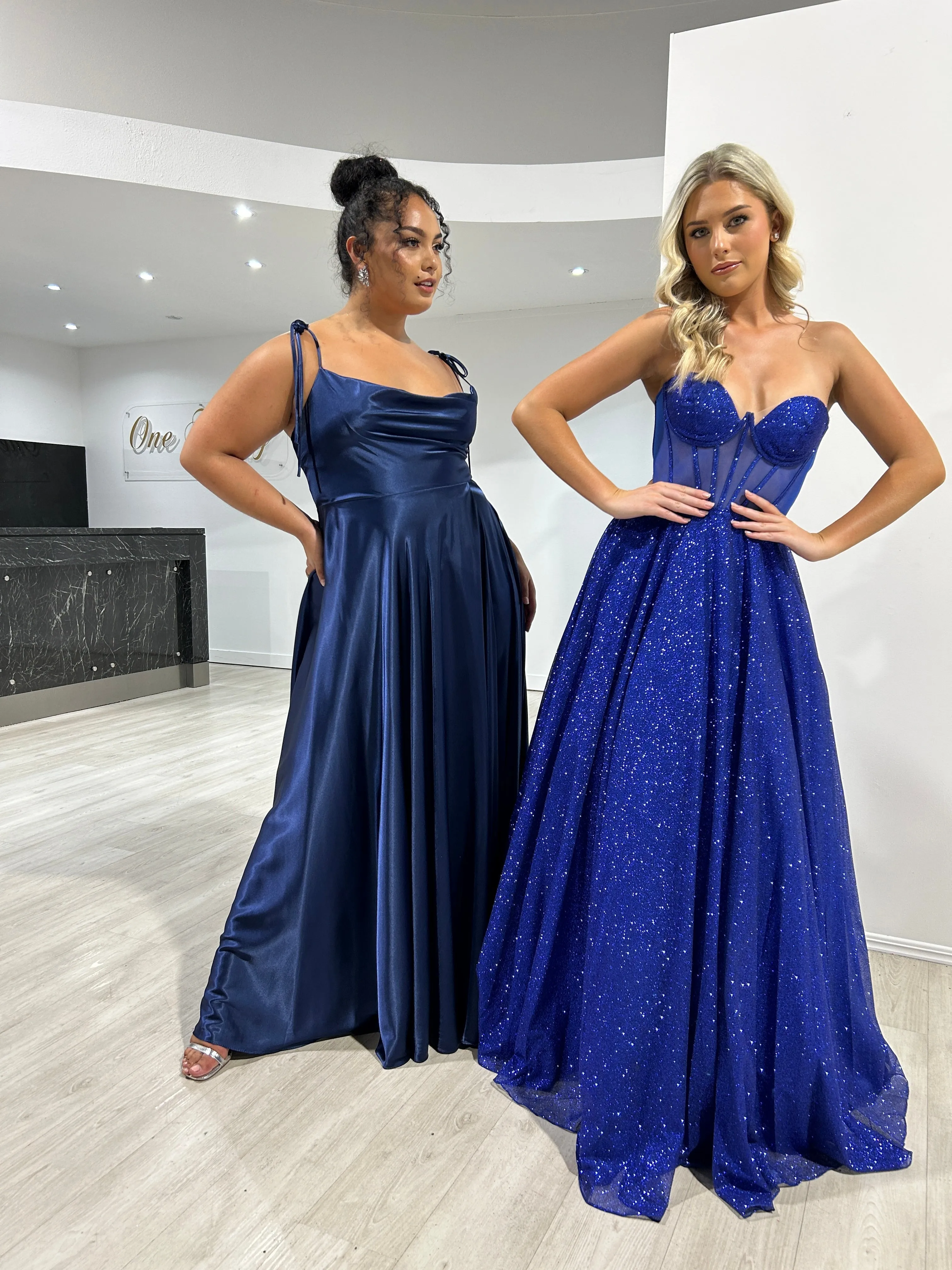 XENA Silky Tie Up A-Line Formal Bridesmaid & Formal Dress