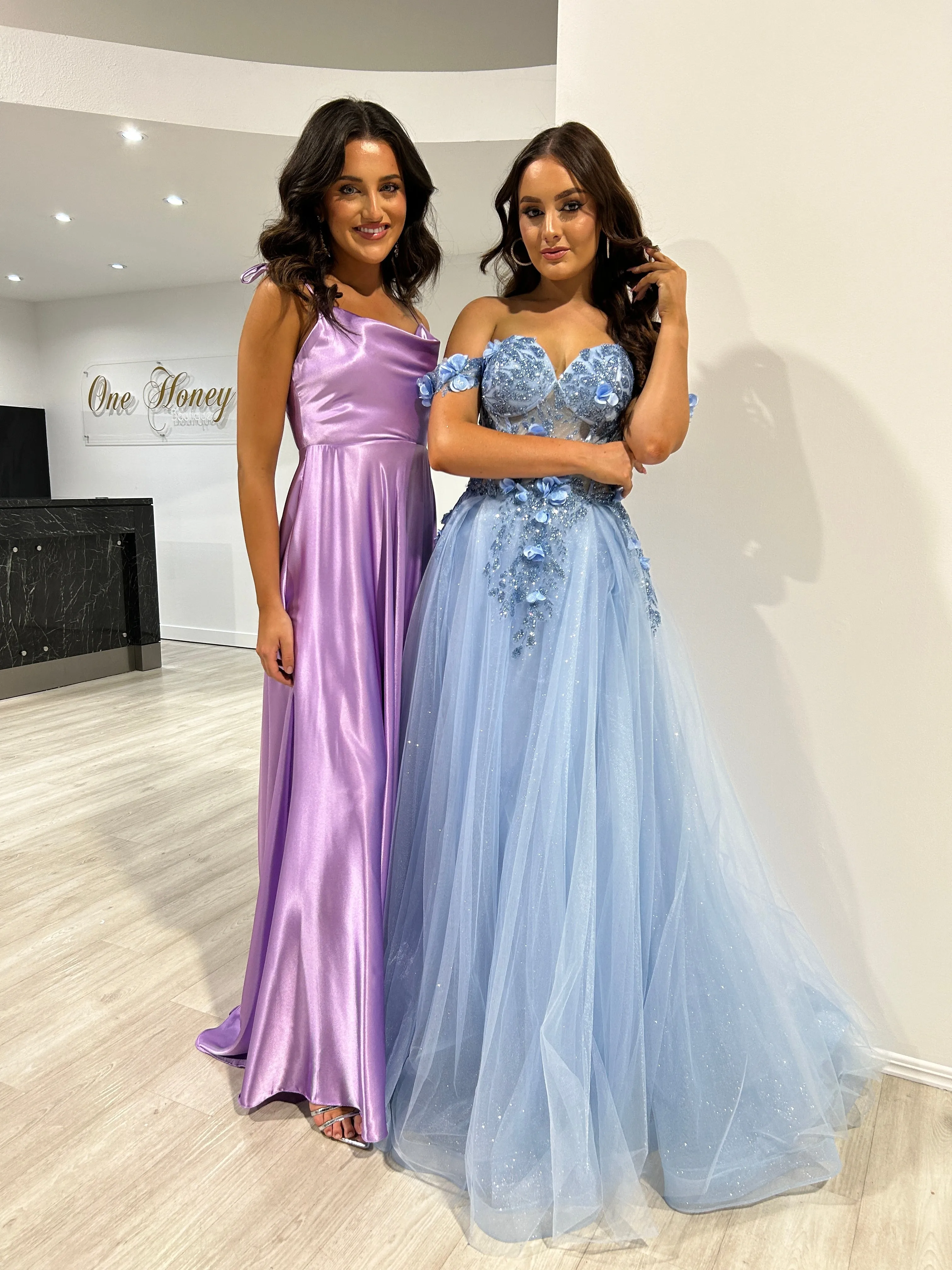 XENA Silky Tie Up A-Line Formal Bridesmaid & Formal Dress
