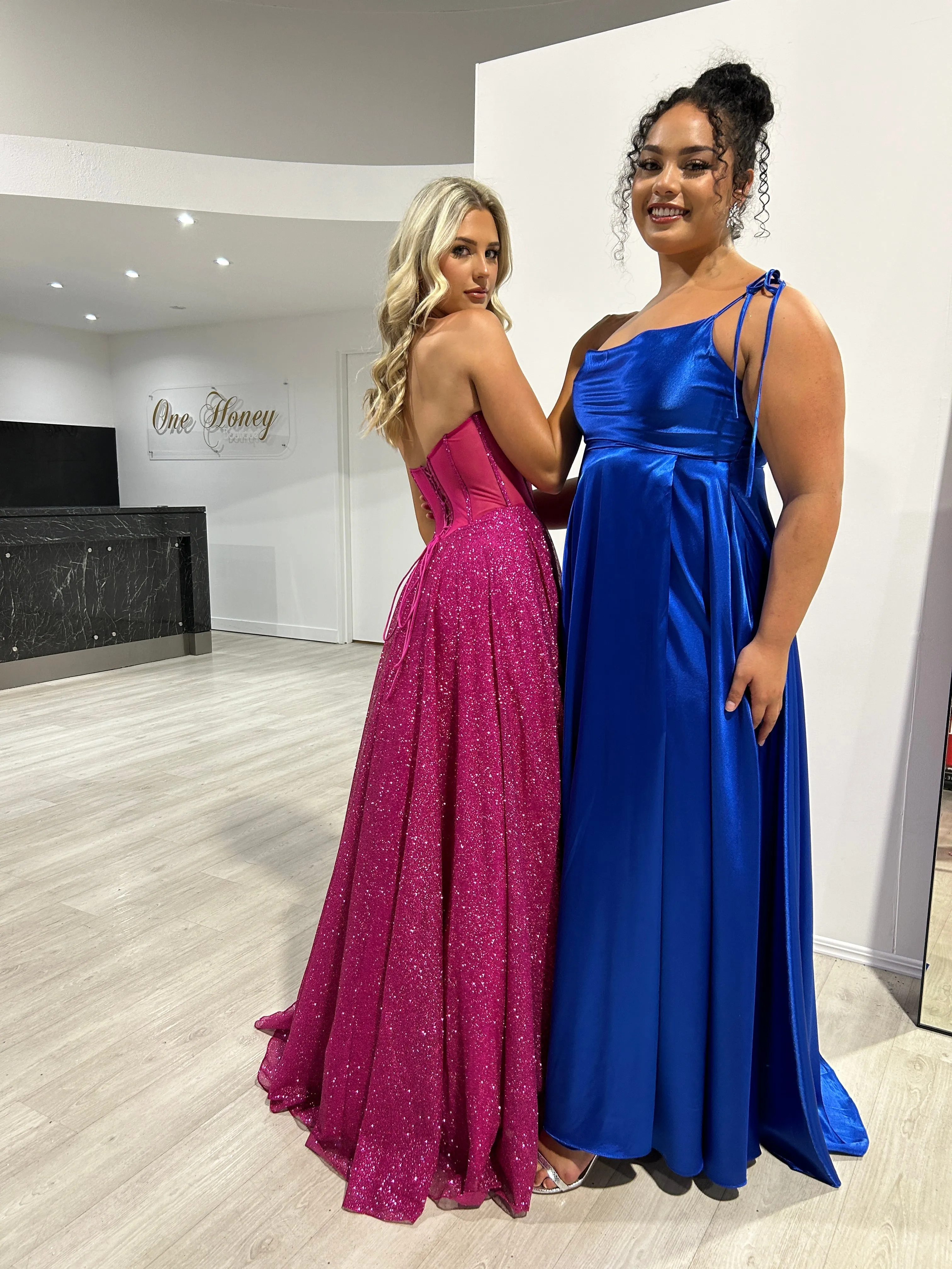 XENA Silky Tie Up A-Line Formal Bridesmaid & Formal Dress