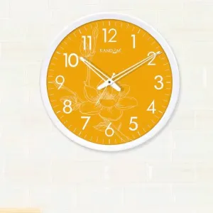 Yellow Bloom Wall Clock